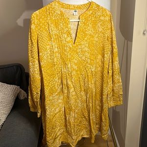 Old Navy Yellow Shirt Dress